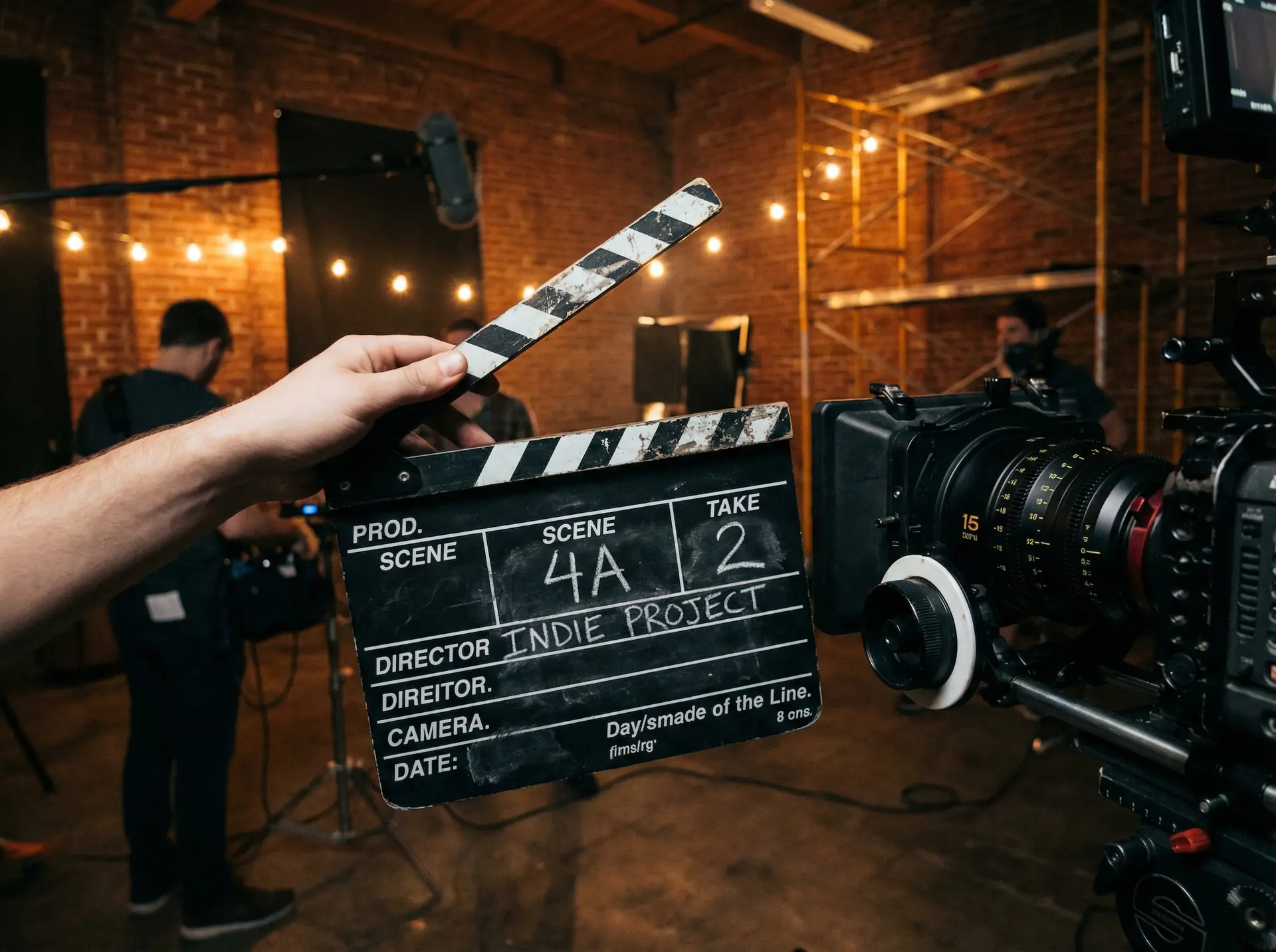 国产小视频 独立电影场记板特写